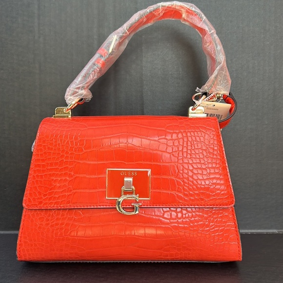 New GUESS Stephi Top-Handle Flap Bag - Picture 6 of 10